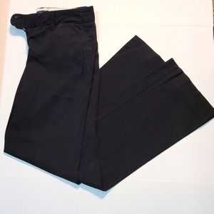 American Eagle Vintage Black with white striped trouser size 4 Long